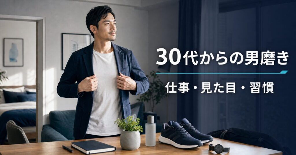 仕事・見た目・習慣を整えて男磨きを続ける30代男性
