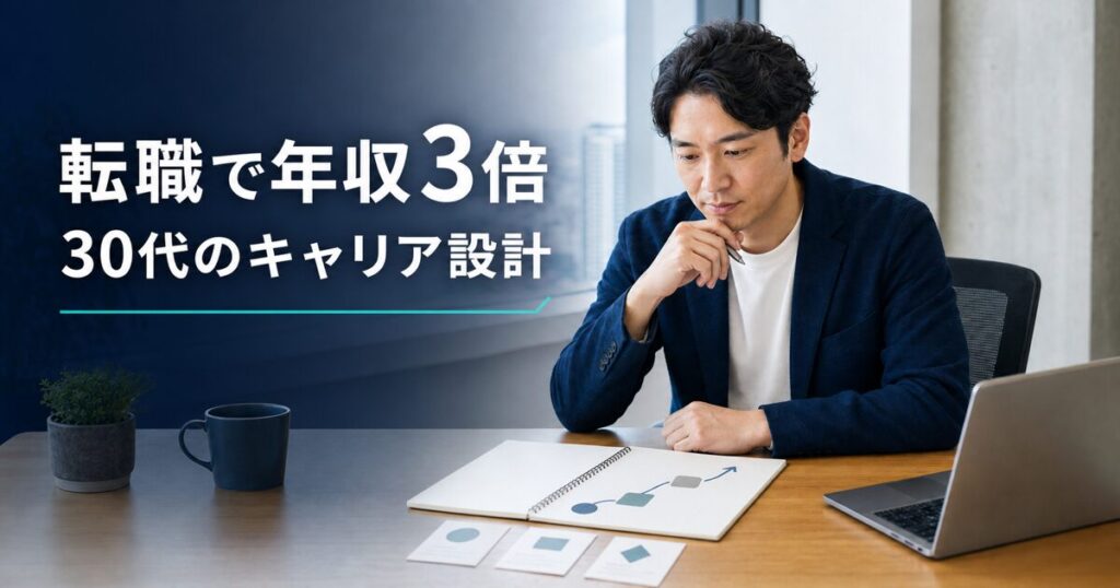 転職で年収を上げるキャリア設計を考える30代男性